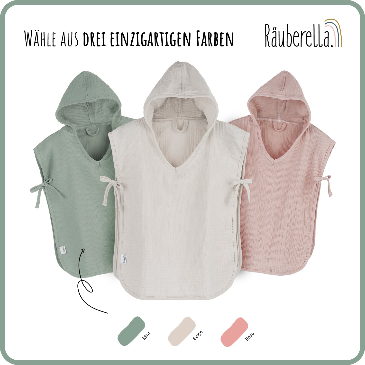 Räuberella Badeponcho 2-4 Jahre